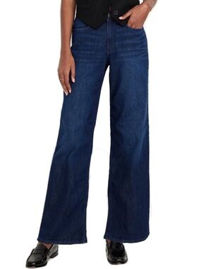 Old Navy High-Rise Wide Leg Dark Blue Jeans